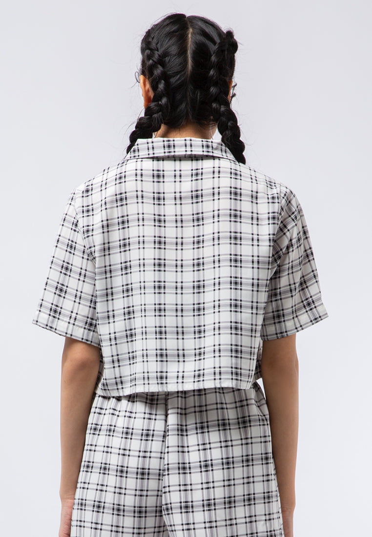 Short Sleeve Crop Blouse