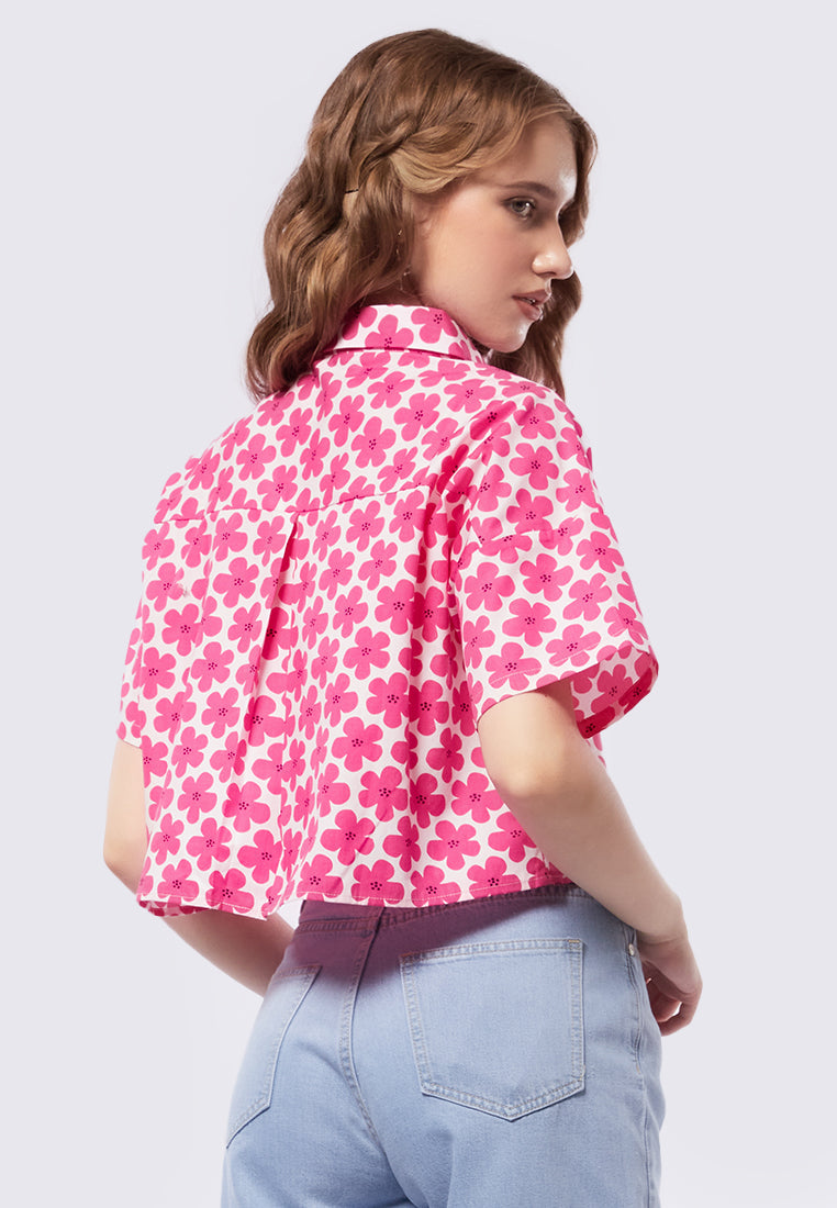 Short Sleeve Crop Boxy Shirt