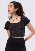 Puff Sleeve Corset Top