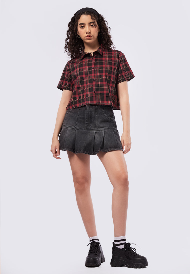 Short Sleeve Crop Shirt