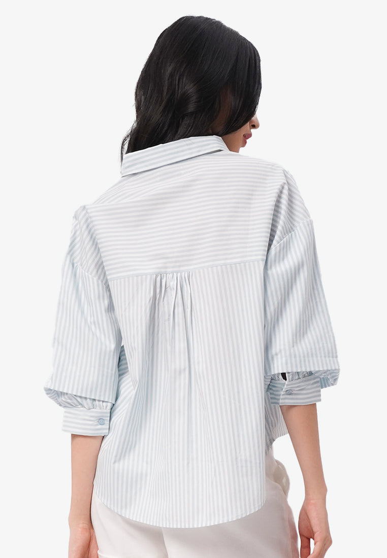 Voluminous Stripes Blouse
