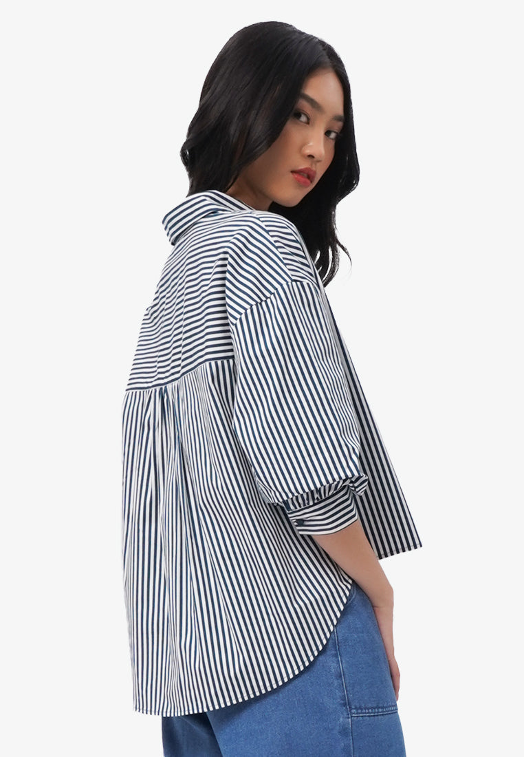 Voluminous Stripes Blouse