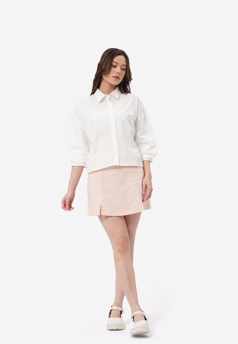 Voluminous Sleeve Blouse Off White