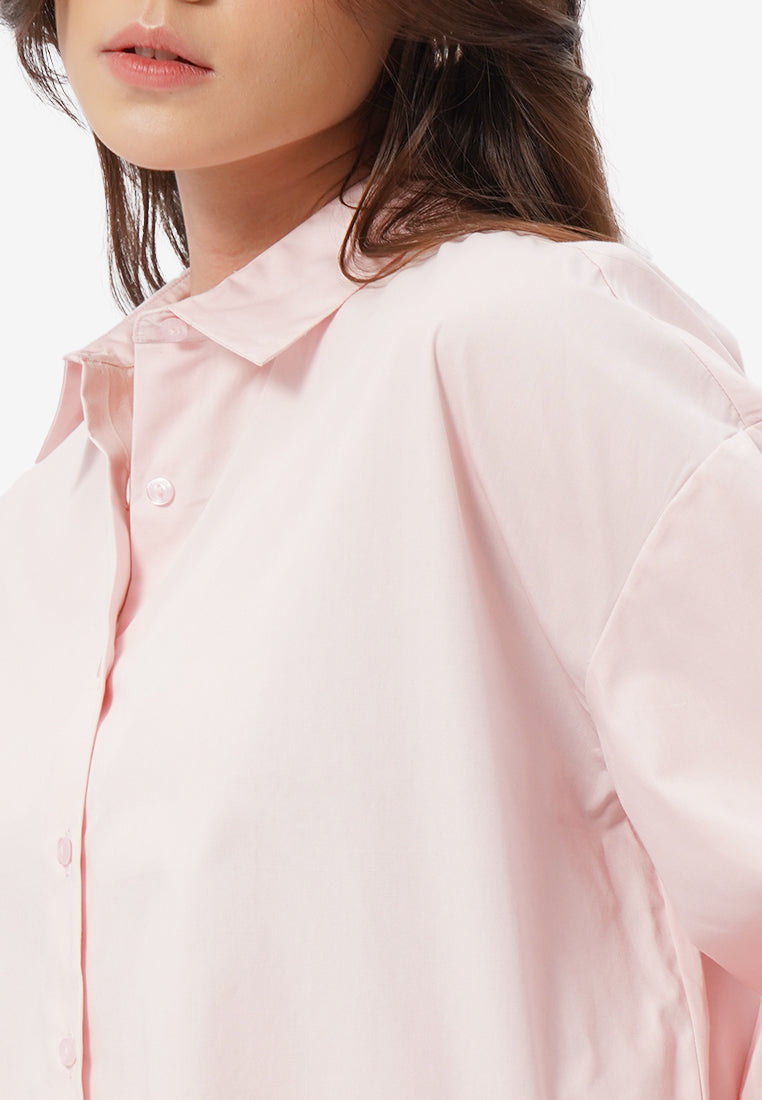 Voluminous Sleeve Blouse L.Pink
