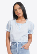 Sweetheart Button Up Blouse