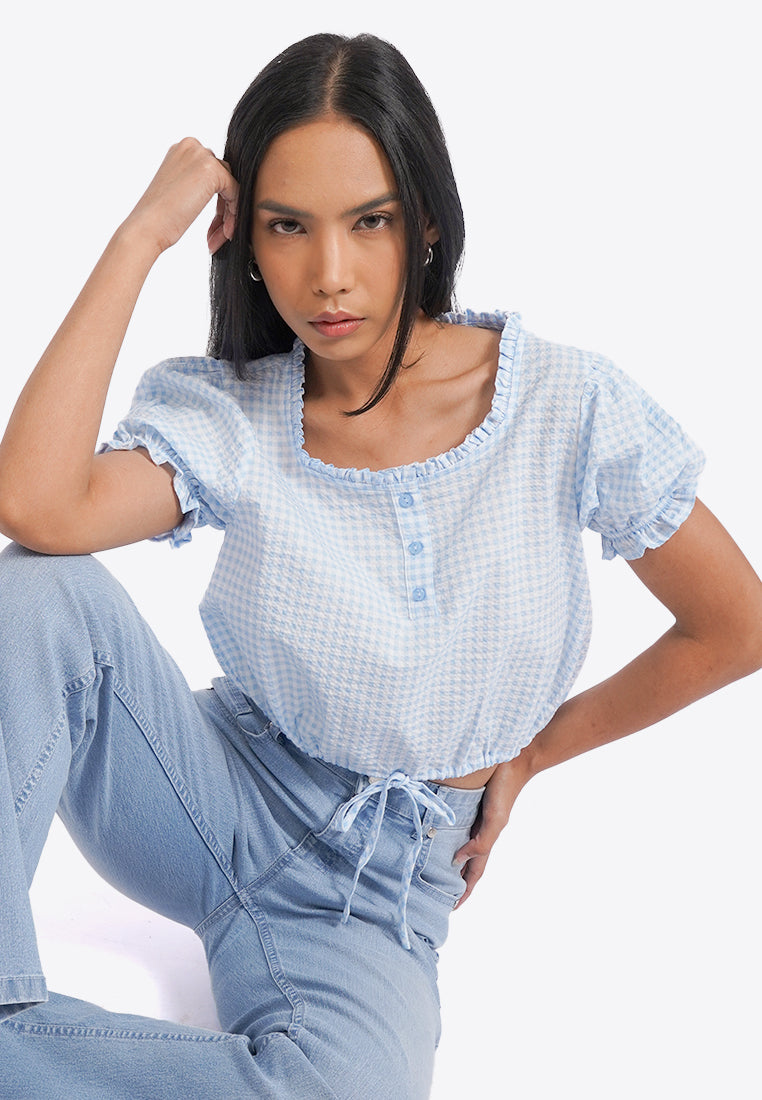 Sweetheart Button Up Blouse