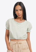 Sweetheart Button Up Blouse
