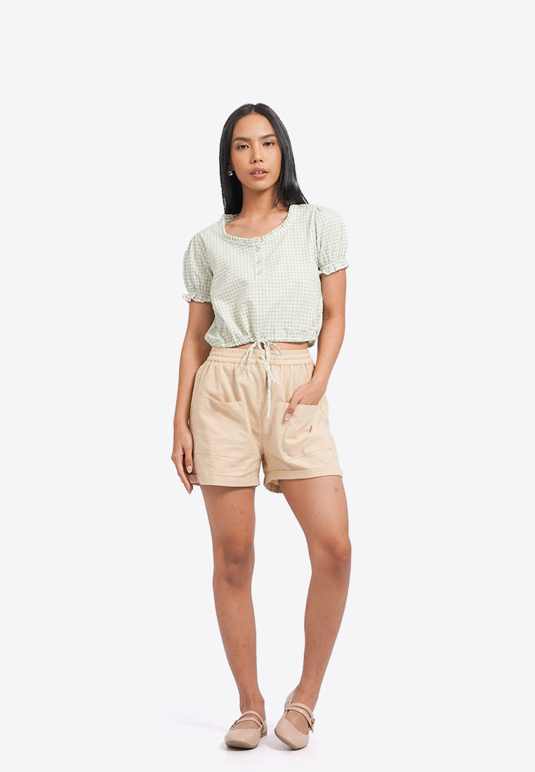 Sweetheart Button Up Blouse