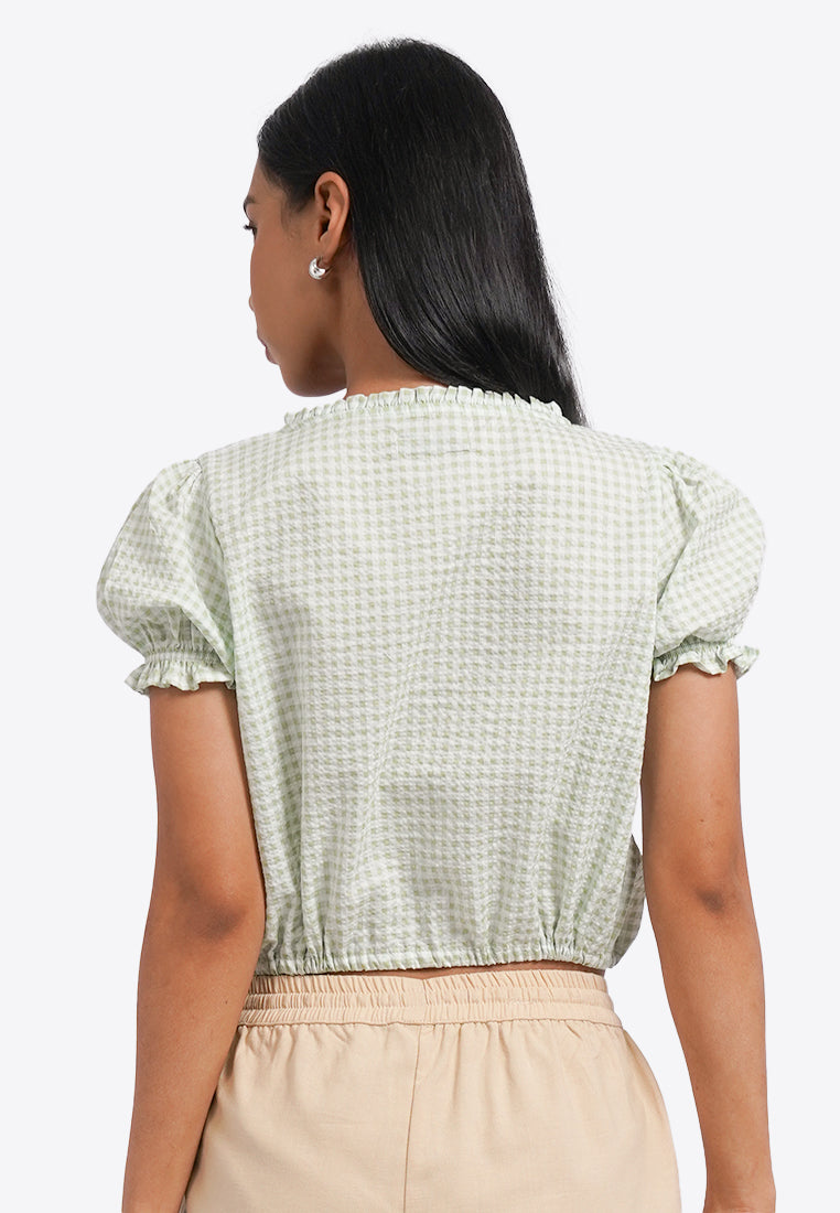 Sweetheart Button Up Blouse