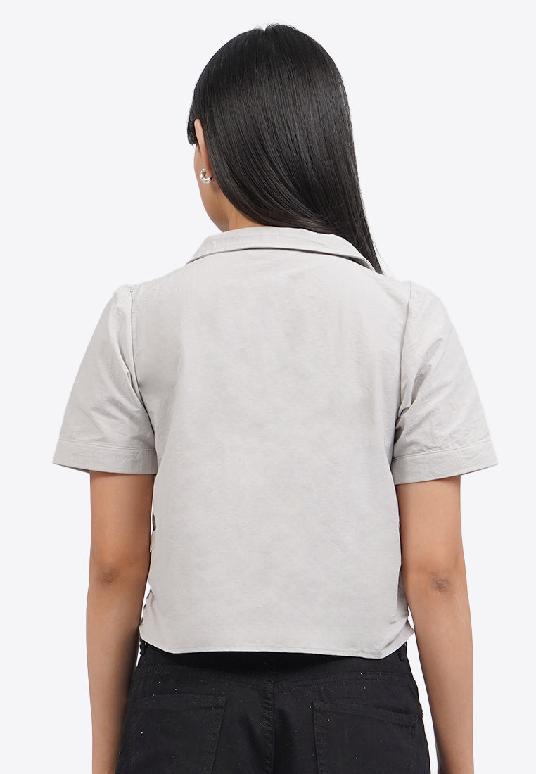 Short Sleeve Parachute Blouse