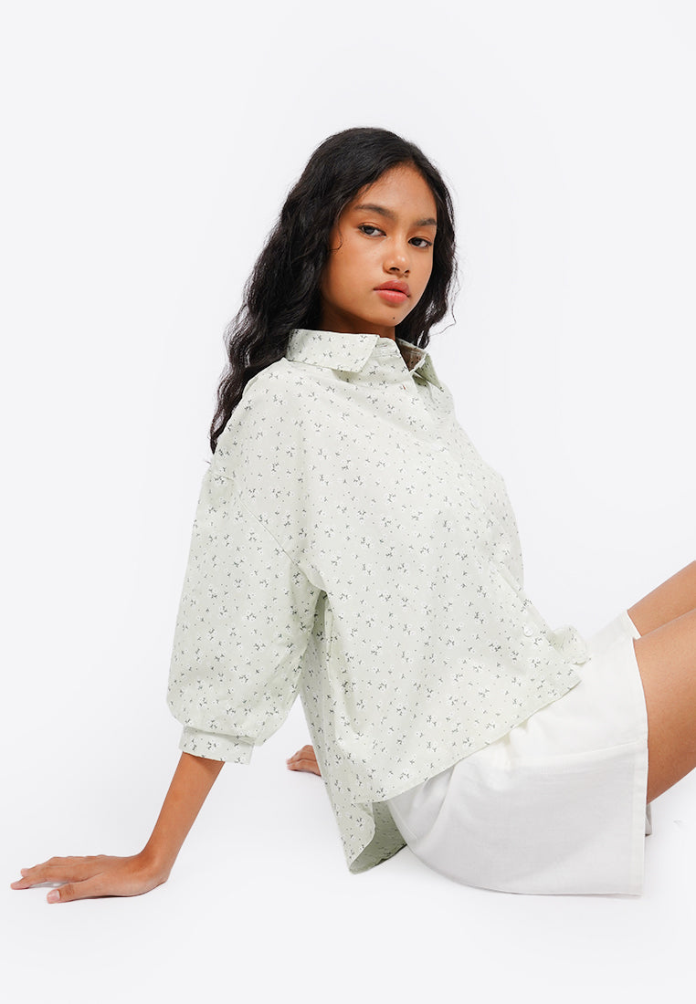 Printed Voluminous Blouse