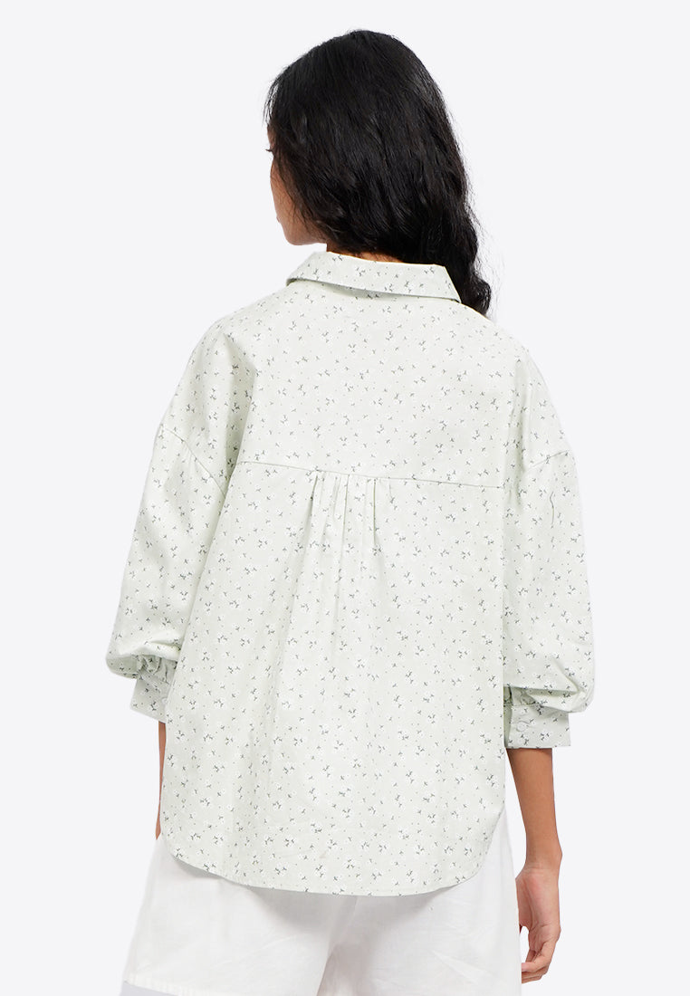 Printed Voluminous Blouse