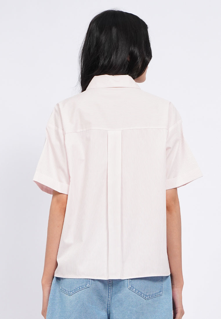 Regular Fit Short Sleeve Stripe Shirt