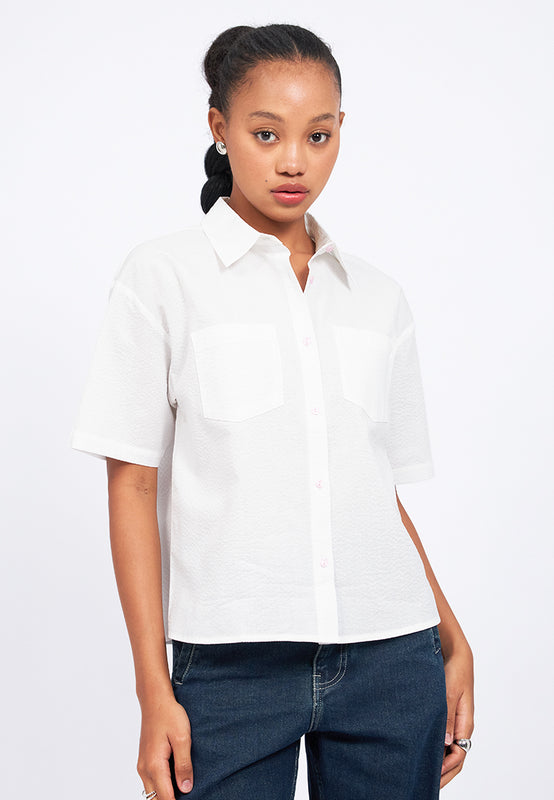 Seersucker Short Sleeve Shirt