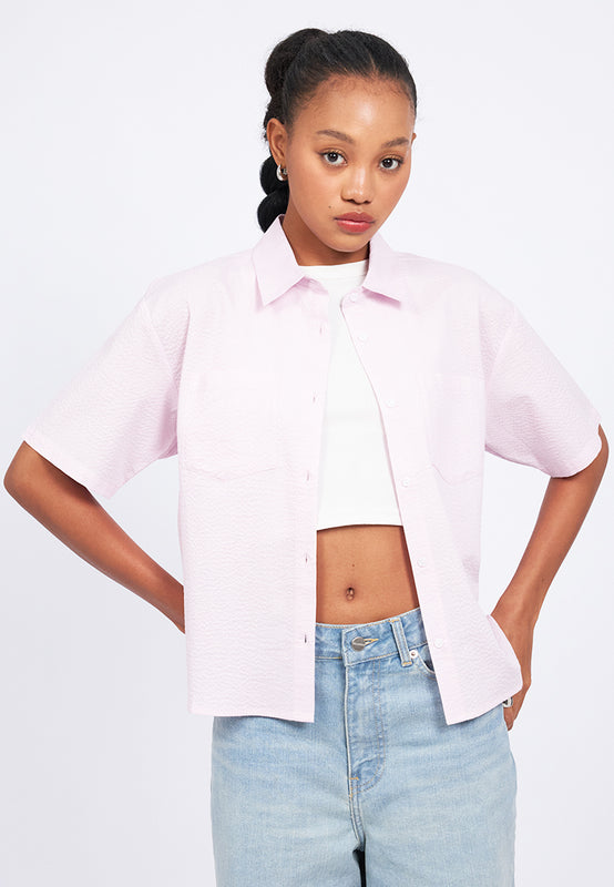 Seersucker Short Sleeve Shirt