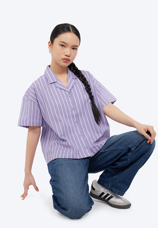 Textured Stripes Shirt