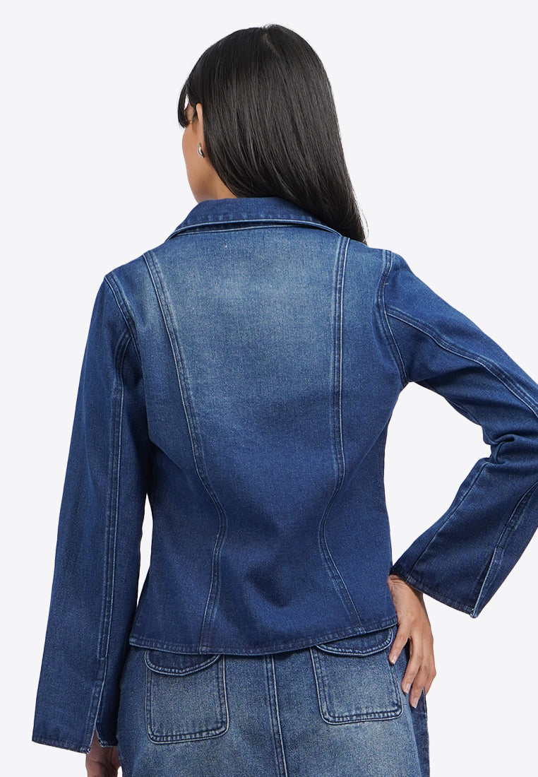 Tied Details Denim Outer
