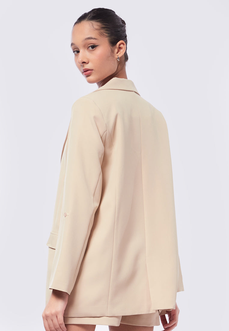 Rolled Up Sleeves Blazer