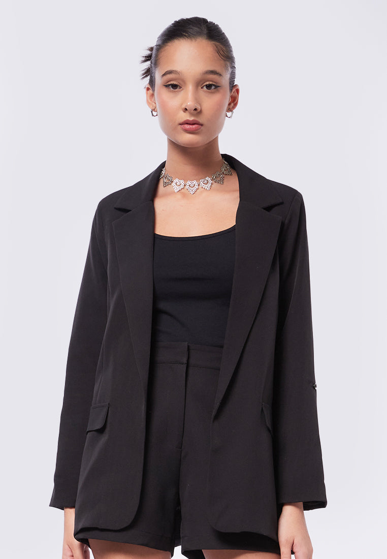 Rolled Up Sleeves Blazer