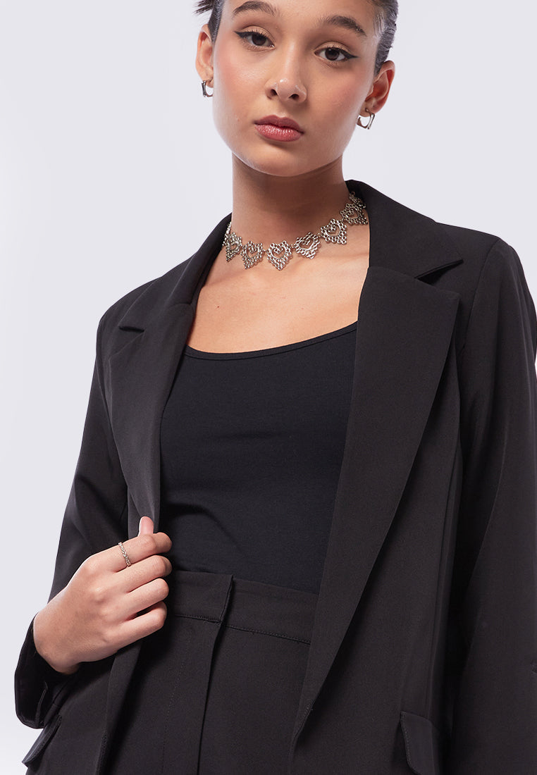 Rolled Up Sleeves Blazer