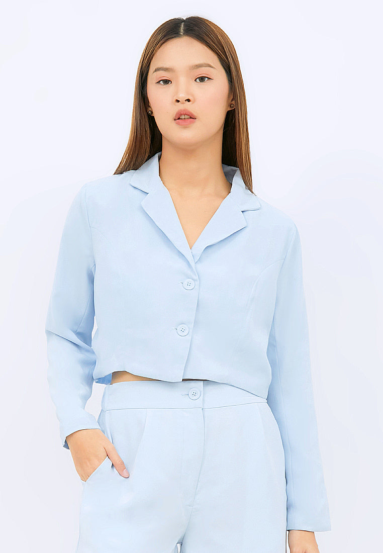 Long Sleeve Crop Blazer