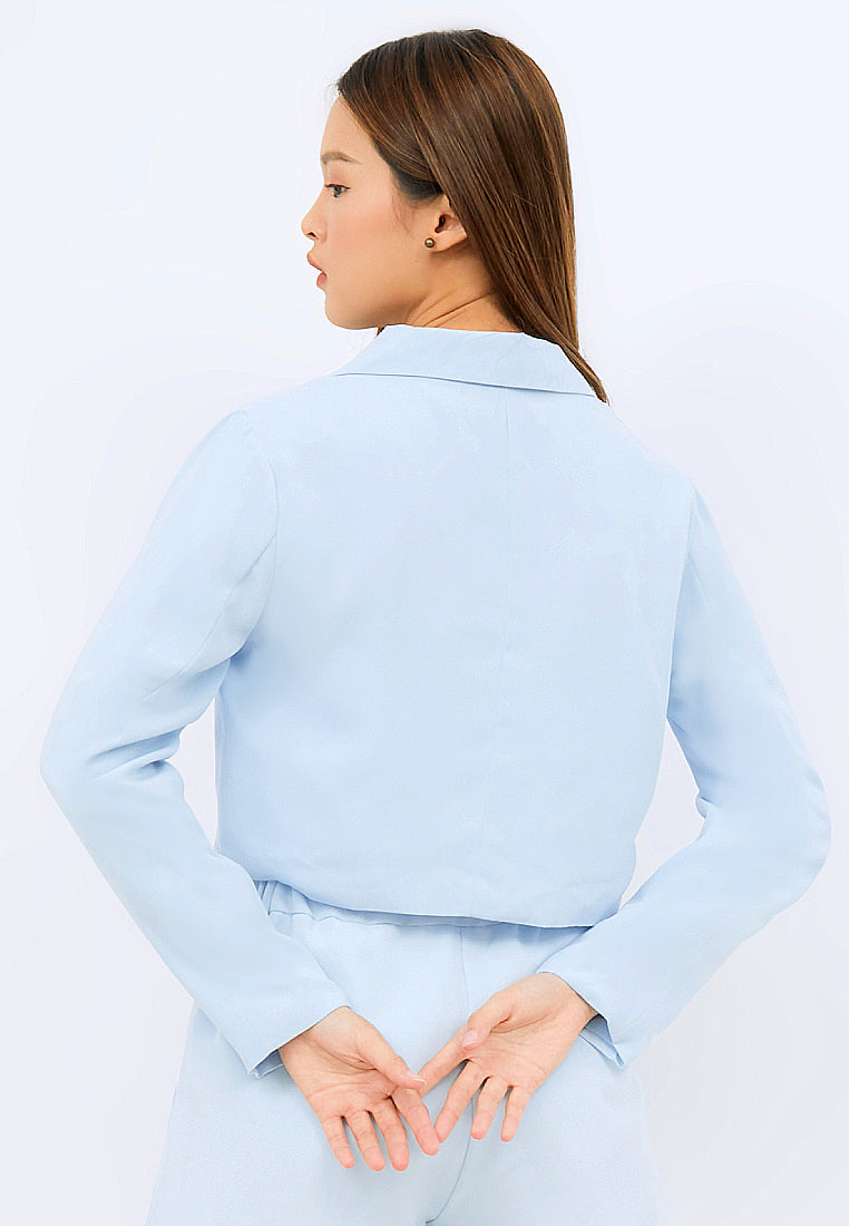 Long Sleeve Crop Blazer