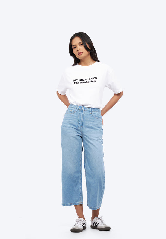 Culotte Denim Pants