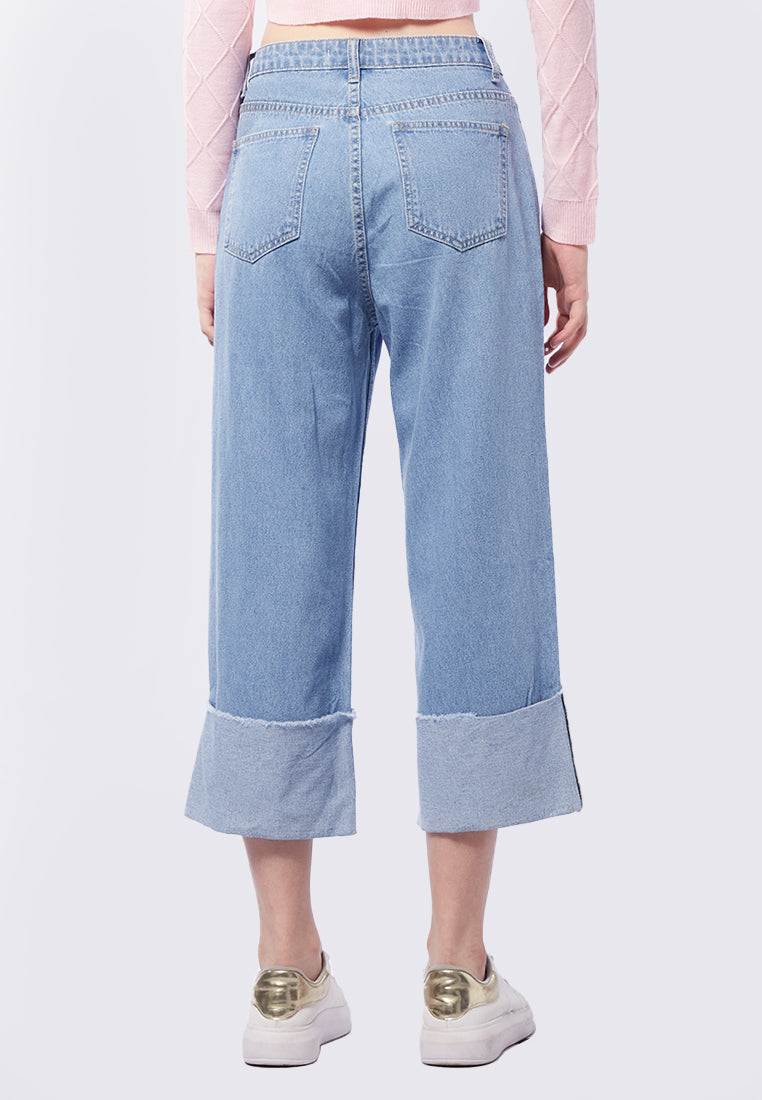 Regular Fit Denim Cullote