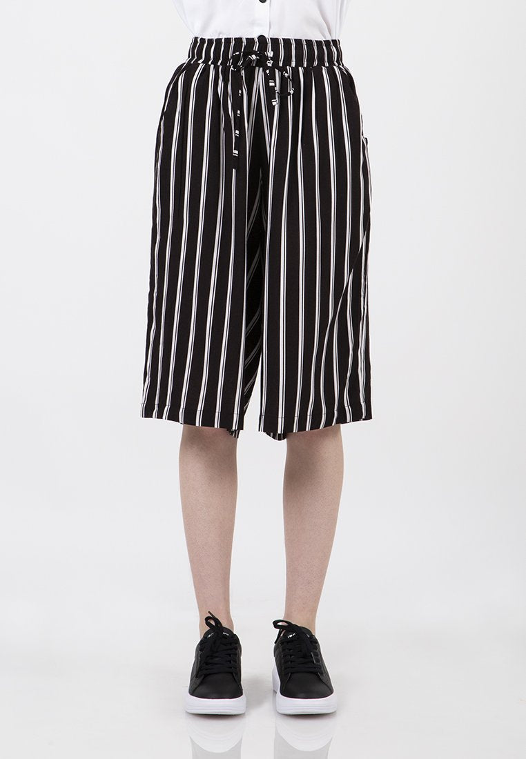 Stripes Cullote Pants