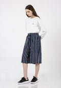 Stripes Cullote Pants