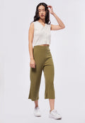 Rib Cullotte Pants