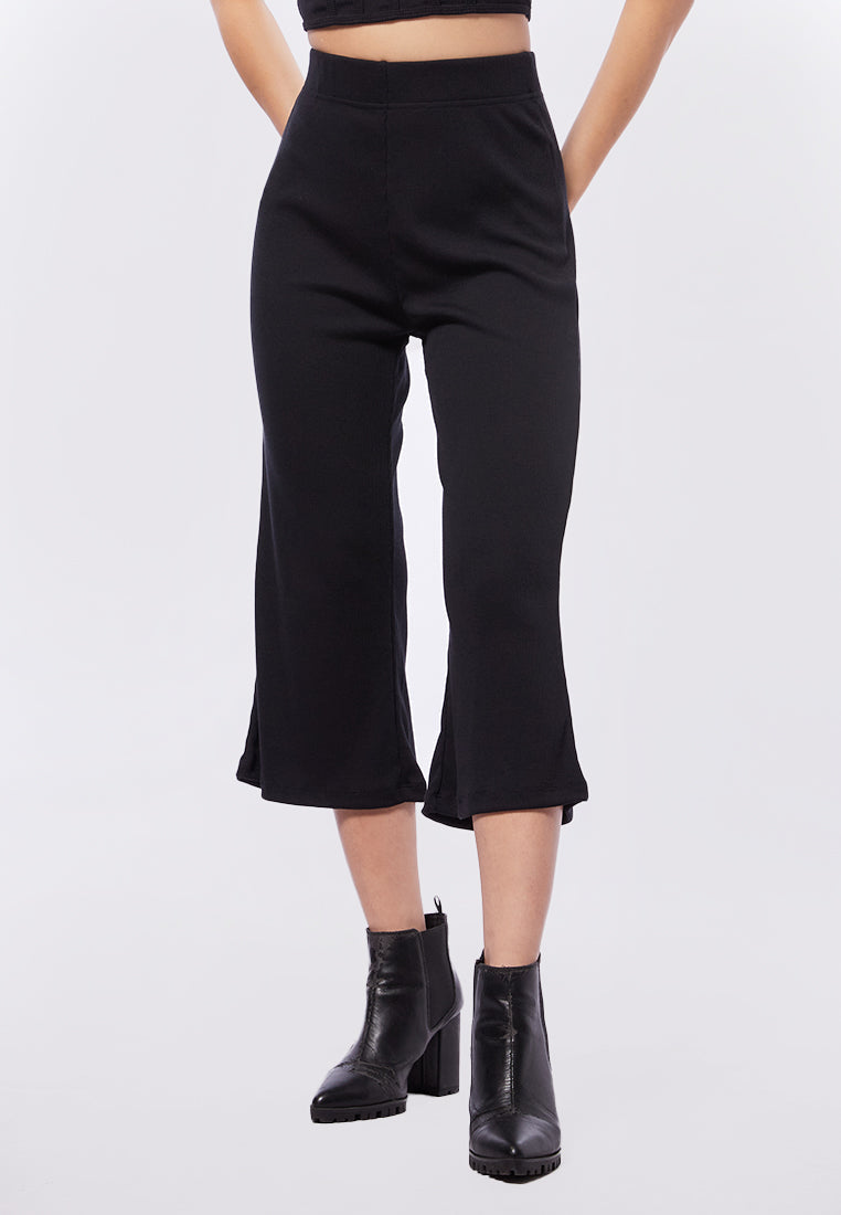 Rib Cullotte Pants