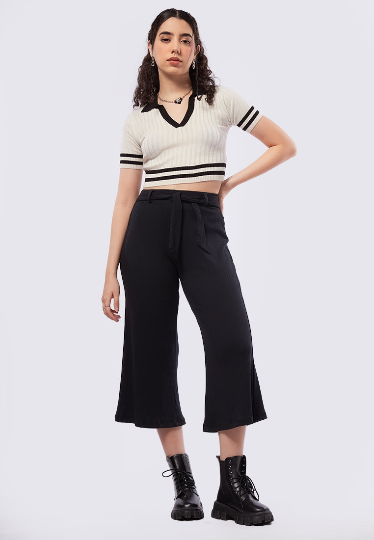 Belted Knit Cullote