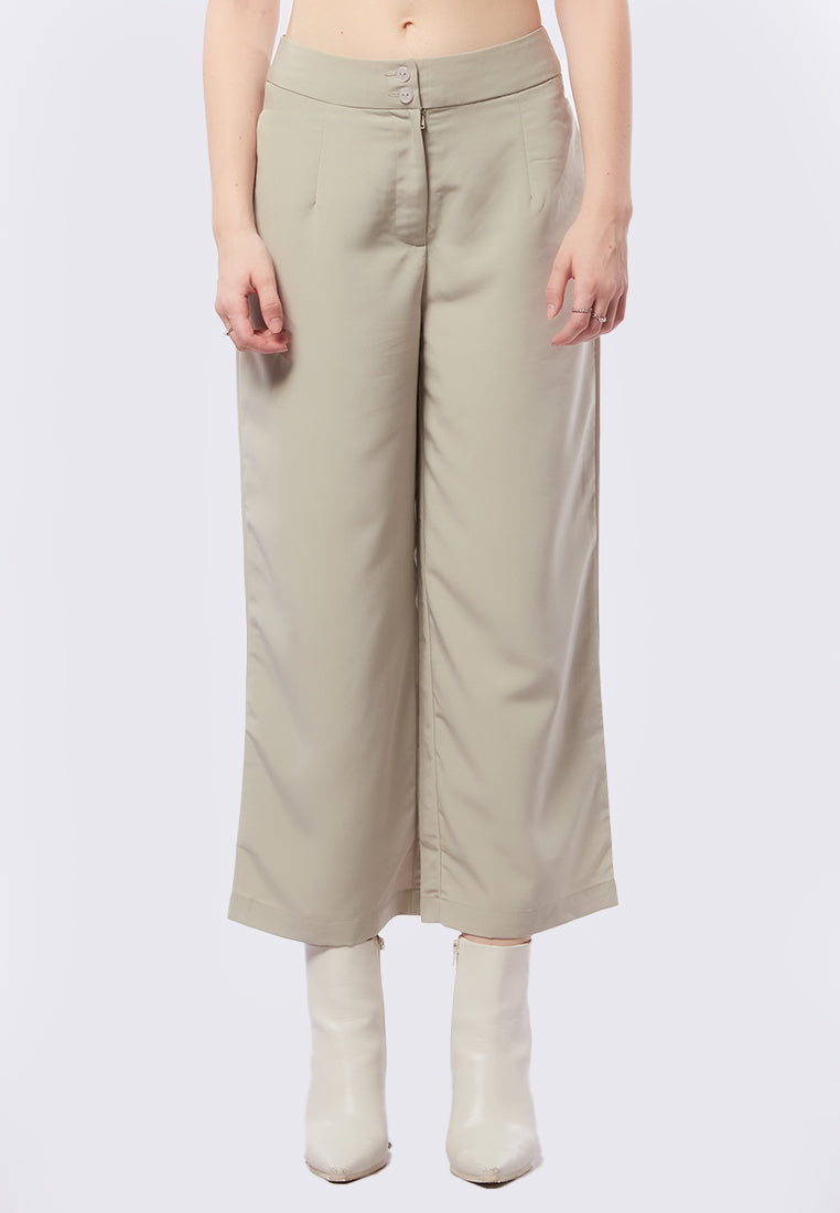 Double Button Culotte Pants