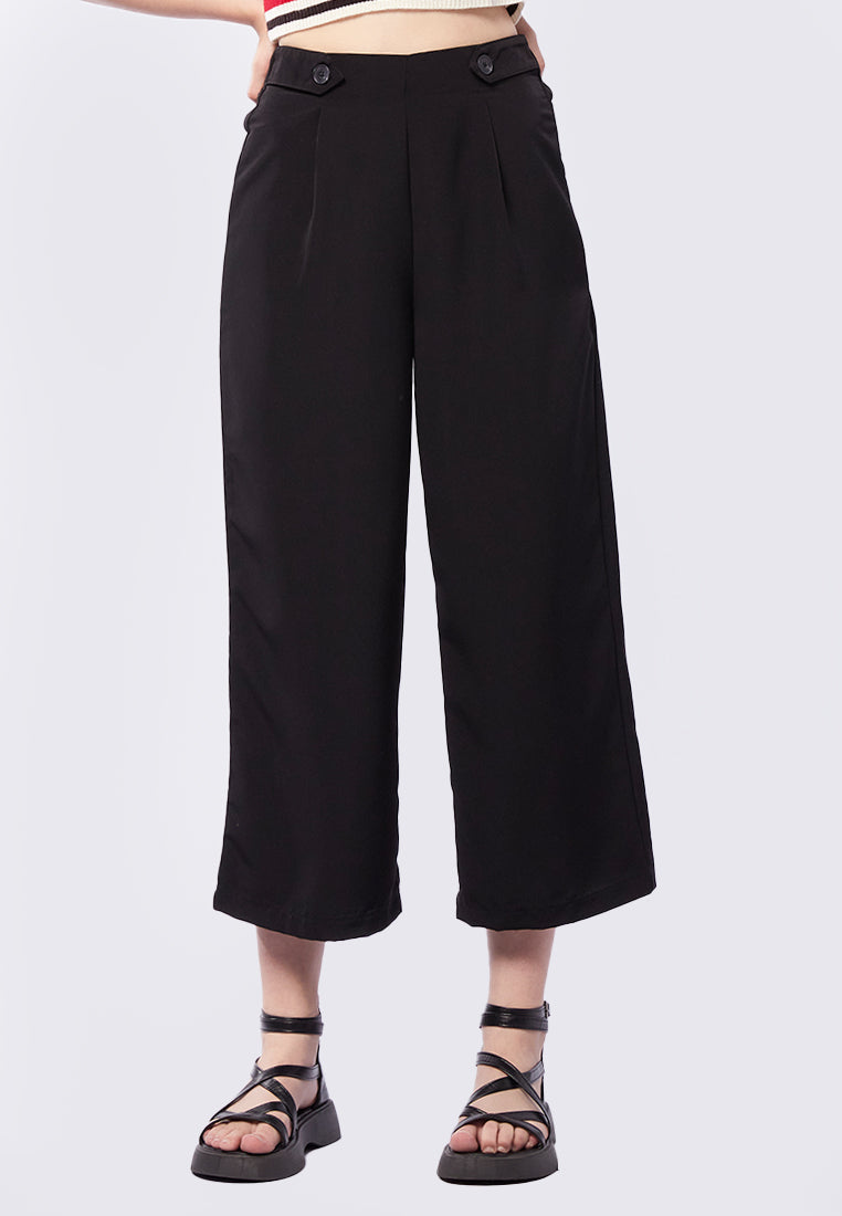 Cullote Pants with Button Details