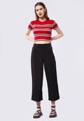 Cullote Pants with Button Details