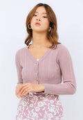 Cable Knit Crop Cardigan