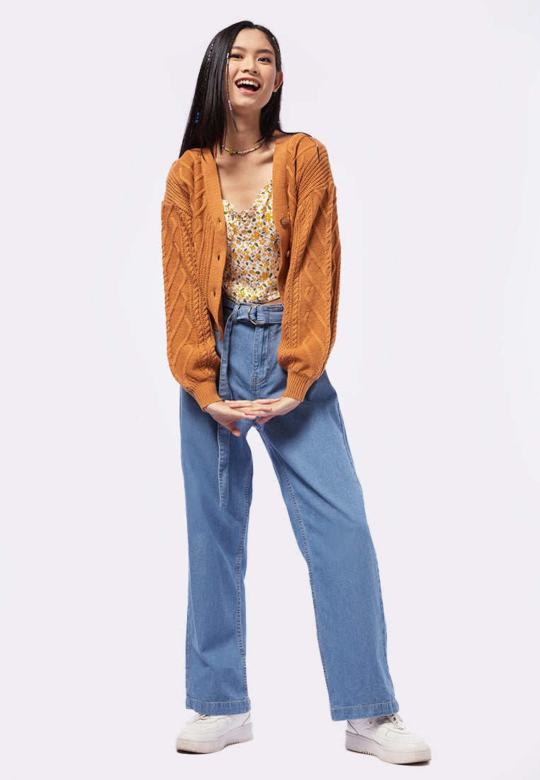 Heart Knit Cable Cardigan