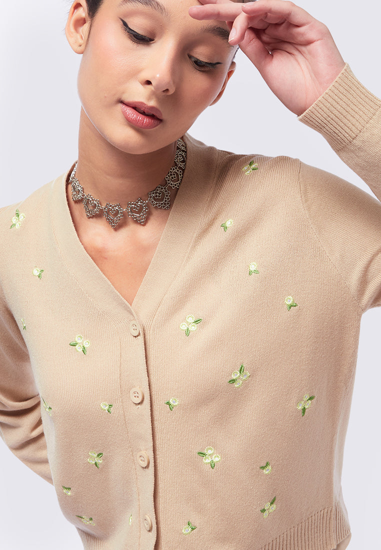 Flower Emboridery Cardigan