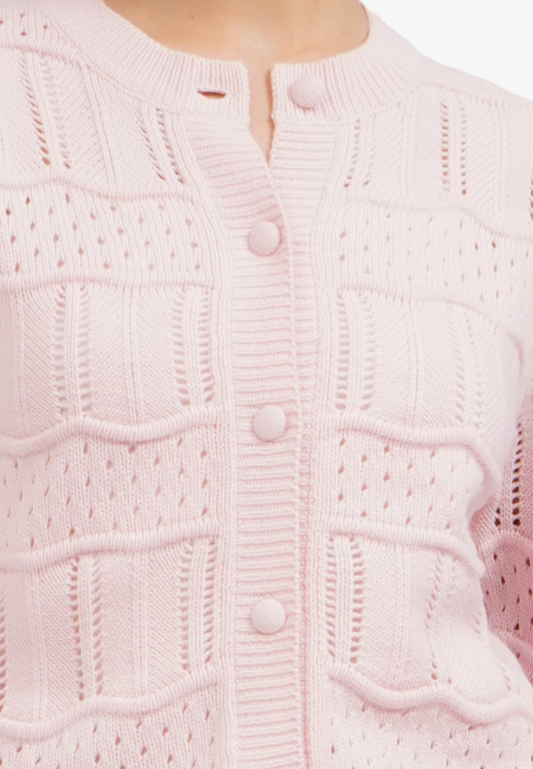 Long Sleeve Wavy Cardigan