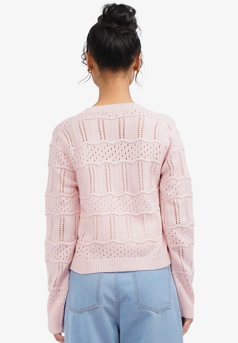 Long Sleeve Wavy Cardigan