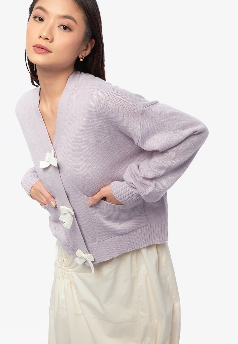 Oversized Ribbon Cardigan