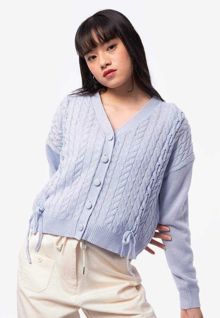 Oversized Cable Knit Cardigan