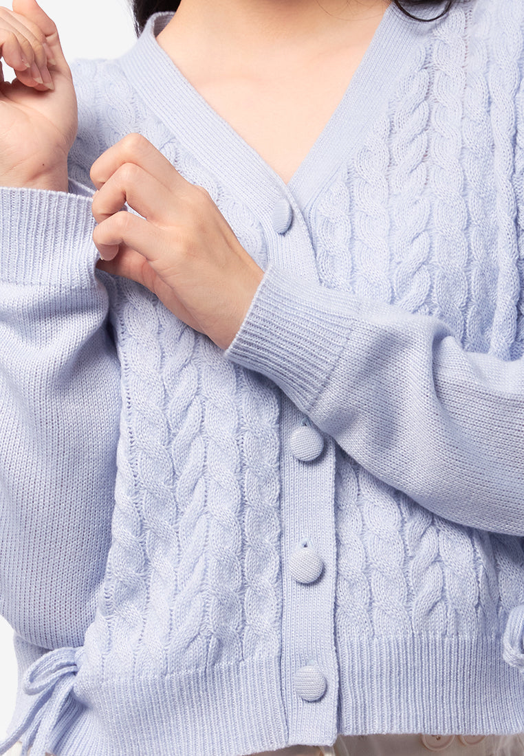 Oversized Cable Knit Cardigan