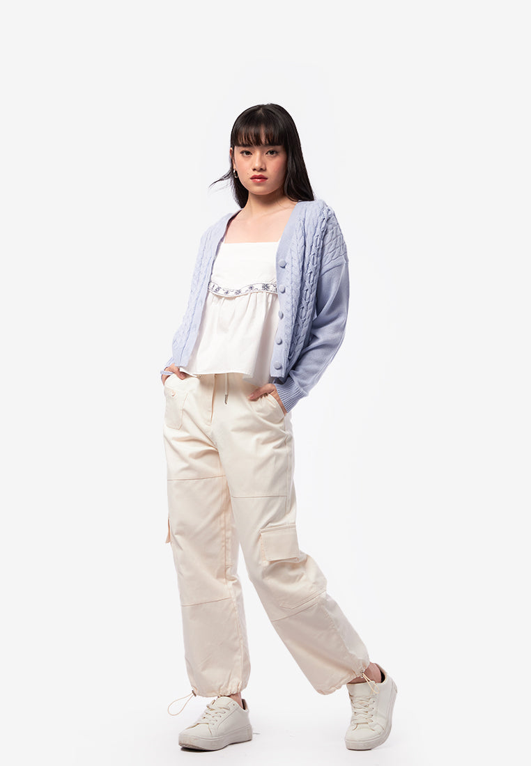 Oversized Cable Knit Cardigan