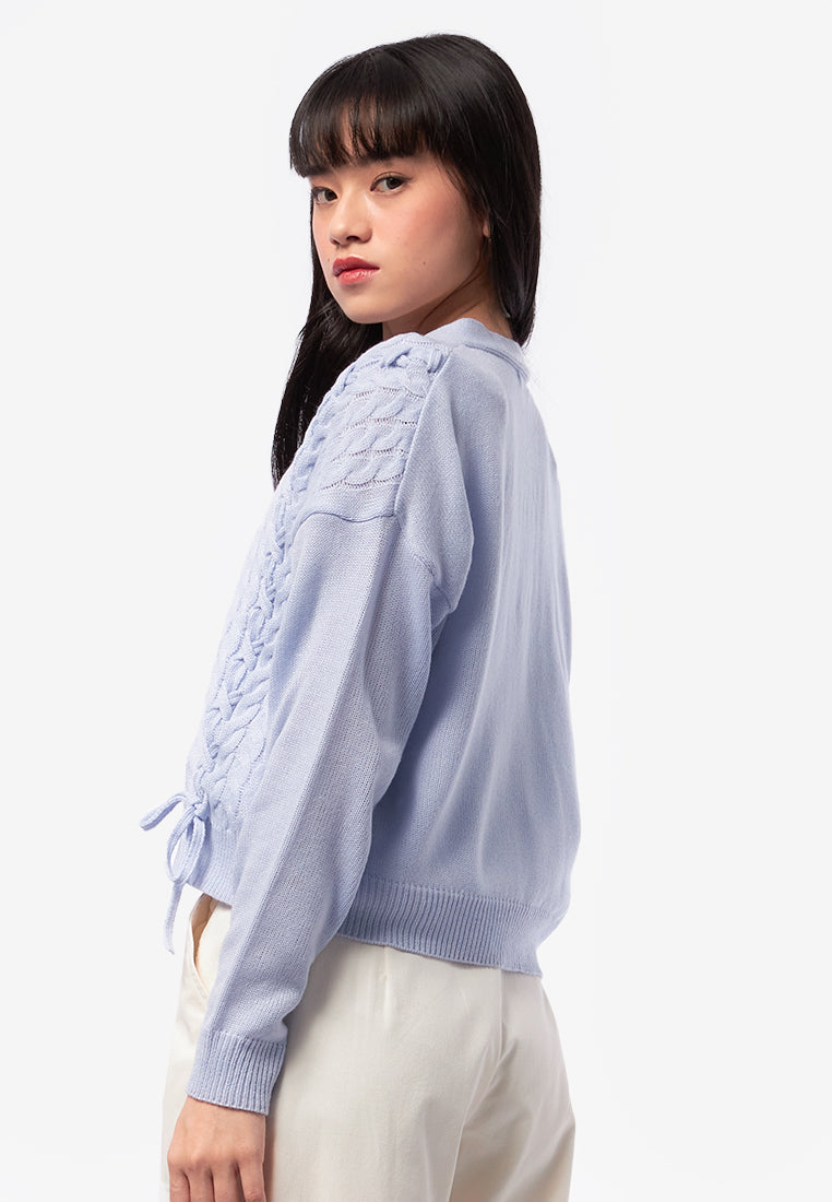 Oversized Cable Knit Cardigan