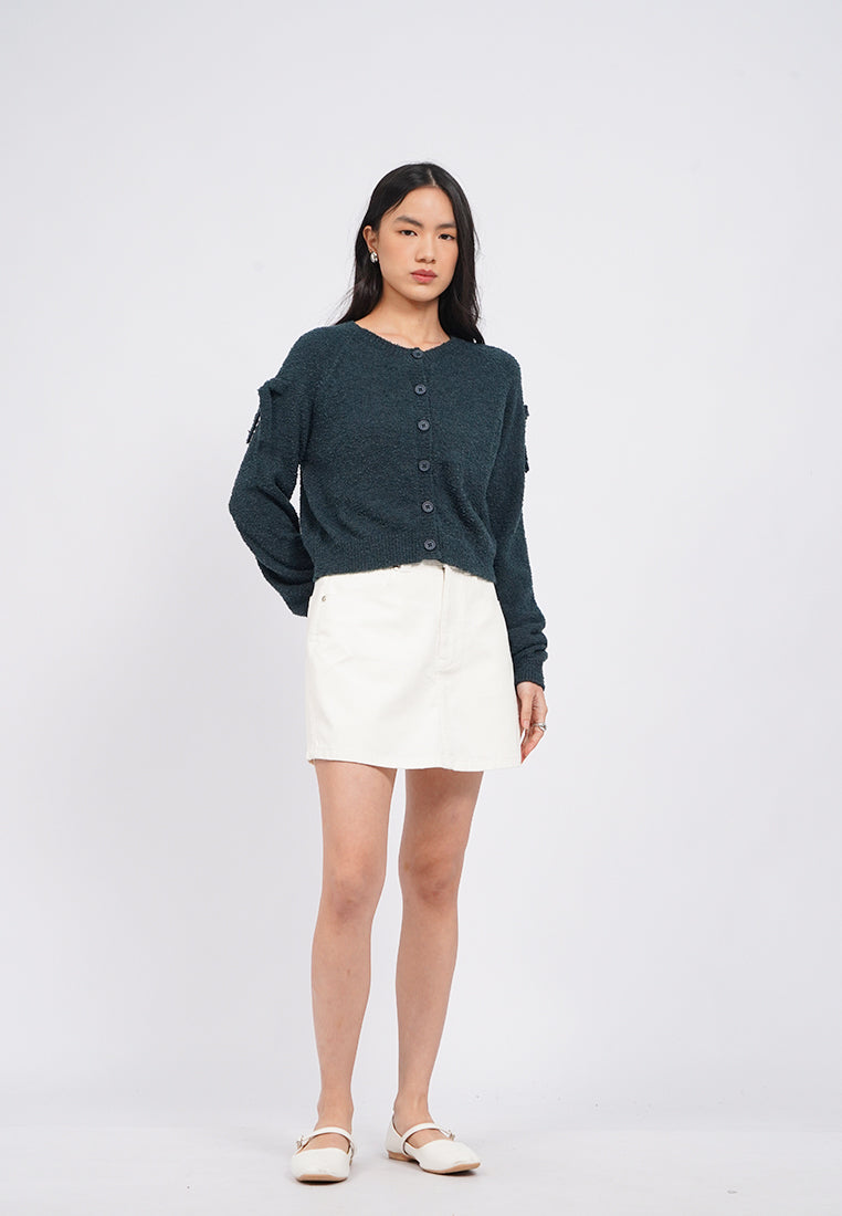Long Sleeve Brushed Cardigan