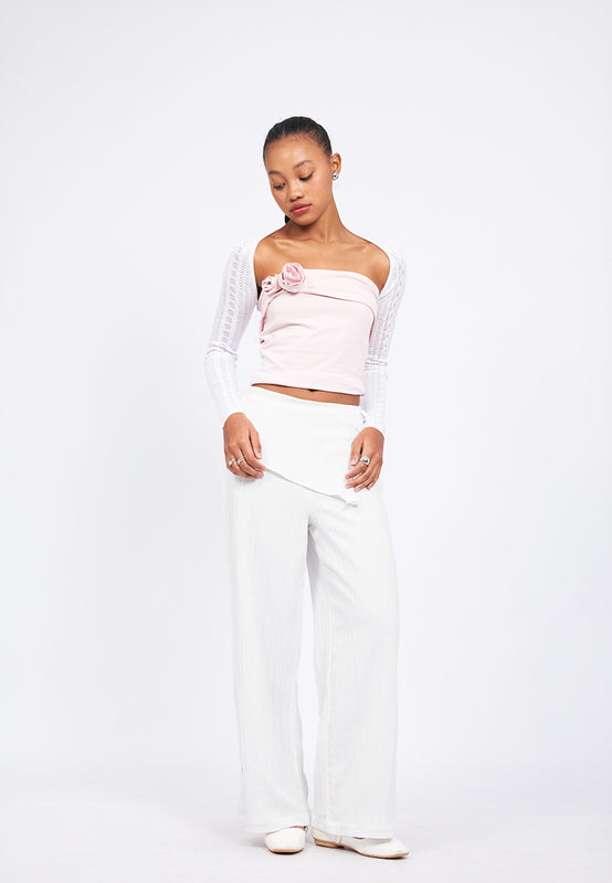Openwork Knitted Bolero
