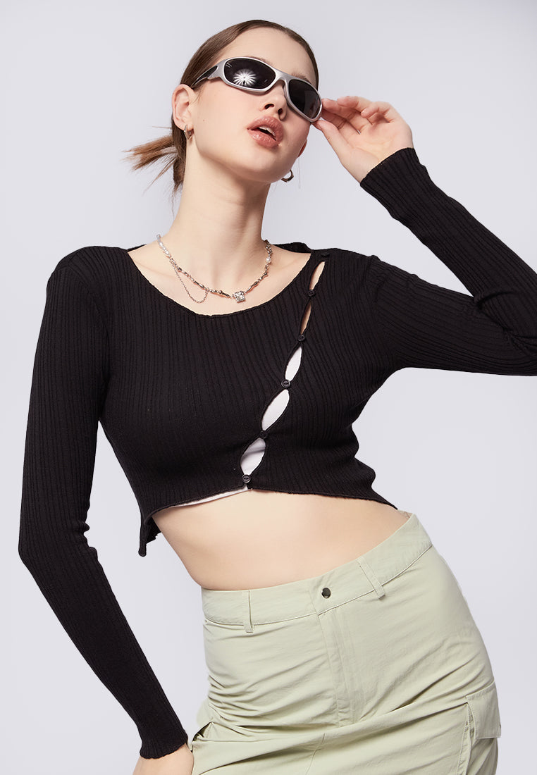 Asymmetrical Cut Out Top