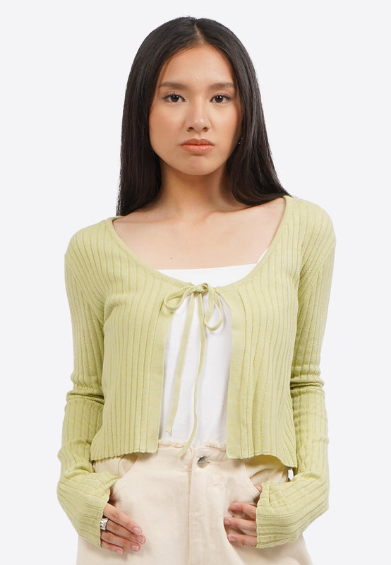 Tied Up Long Sleeve Cardigan